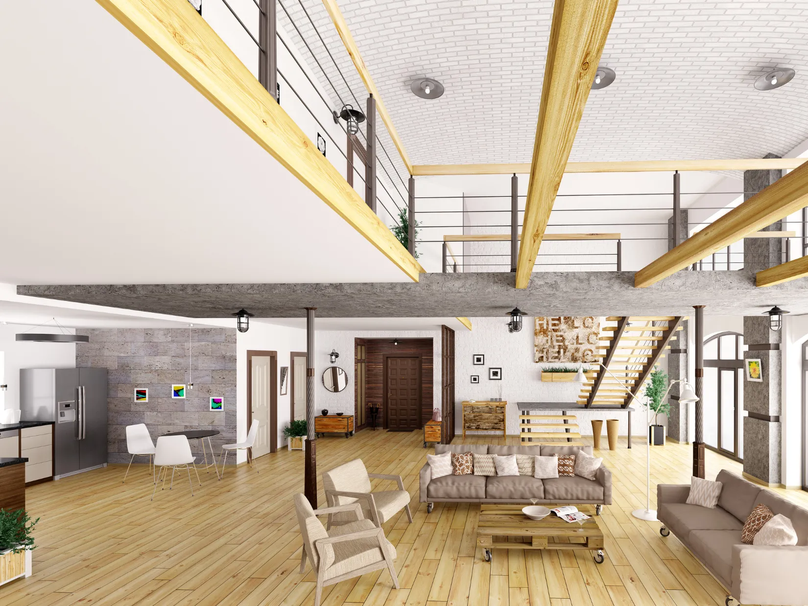 3d kitchen open concept in Dallas, TX